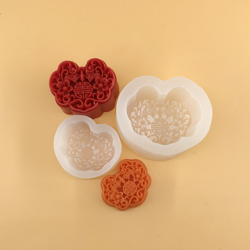 Candle Supplies Eu - 3D Ruyi ล็อคแม่พิมพ์ซิลิโคน DIY อาหารวัสดุความปลอดภัย Mousse