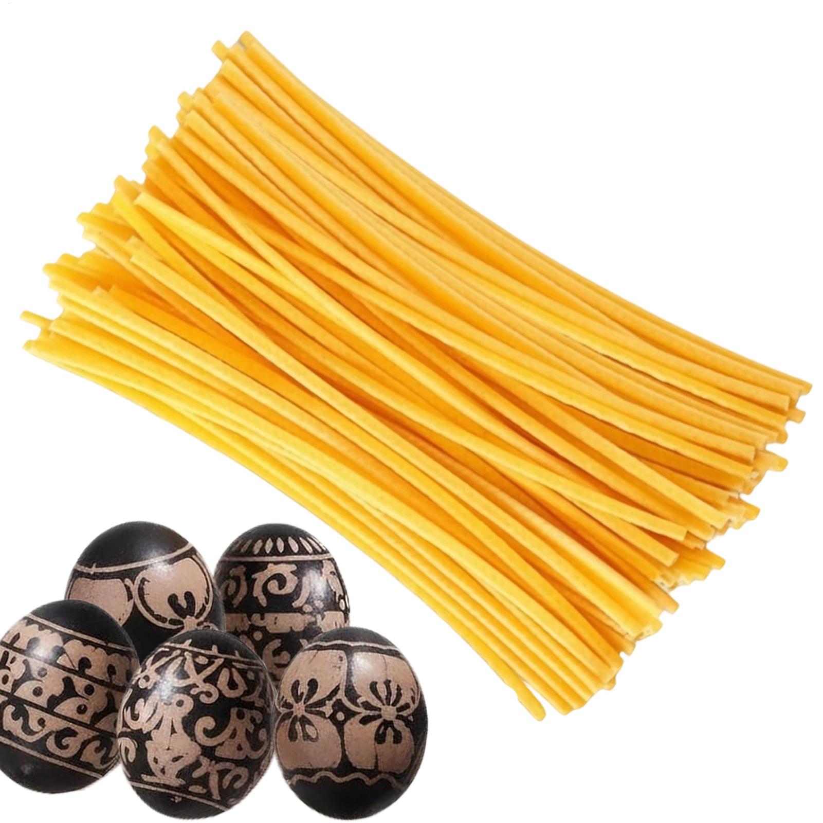 Candle Supplies Beeswax - แท่งขี้ผึ้งตกแต่งไข่ 120 ชิ้น อุปกรณ์ศิลปะเทศกาลอีสเตอร์ ชุดทำเทียน ชุดขี้ผึ้งสำหรับงาน