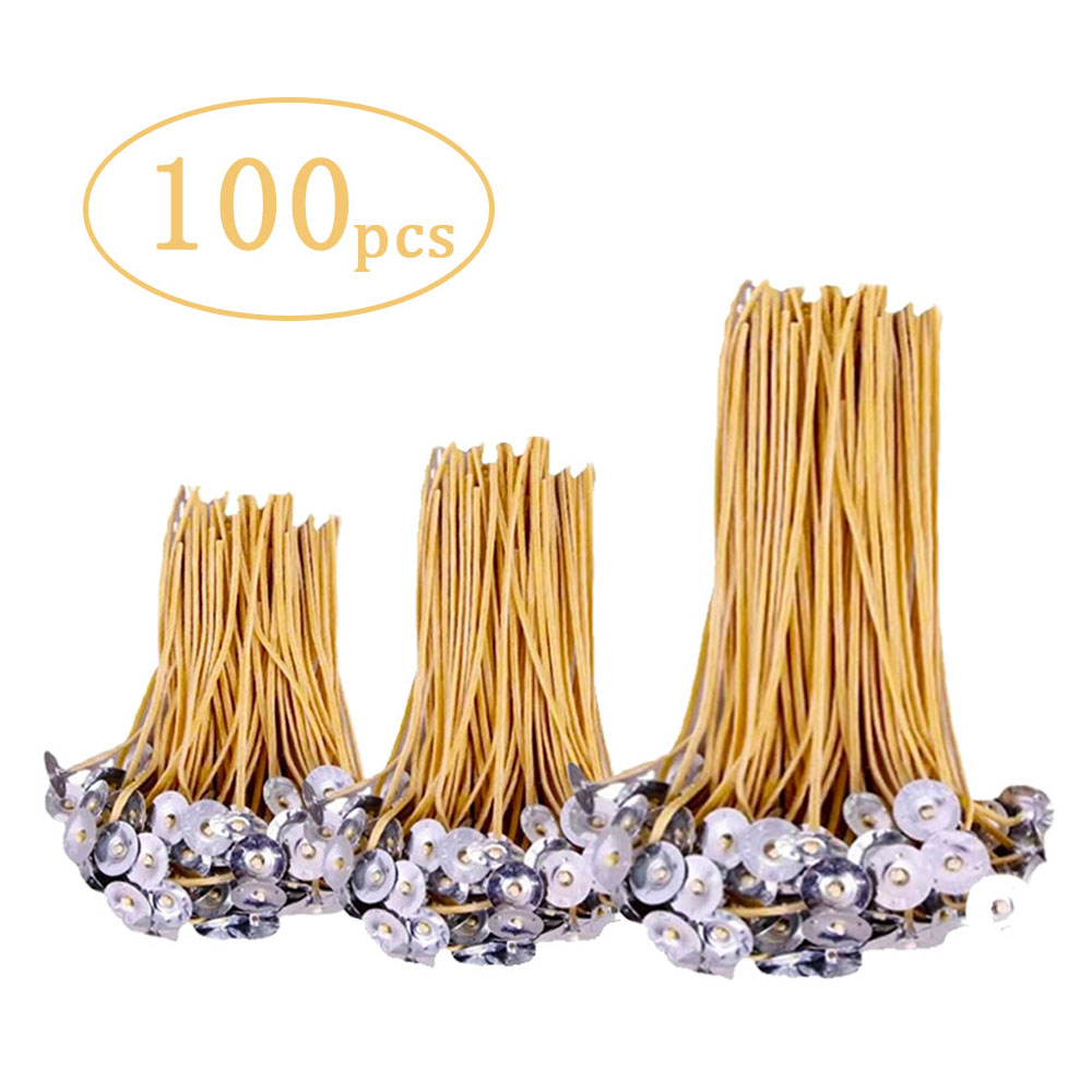 Candle Supplies Beeswax - 100Pcs ขี้ผึ้งเทียน 9-20 ซม.Pre-Waxed โดย 100%