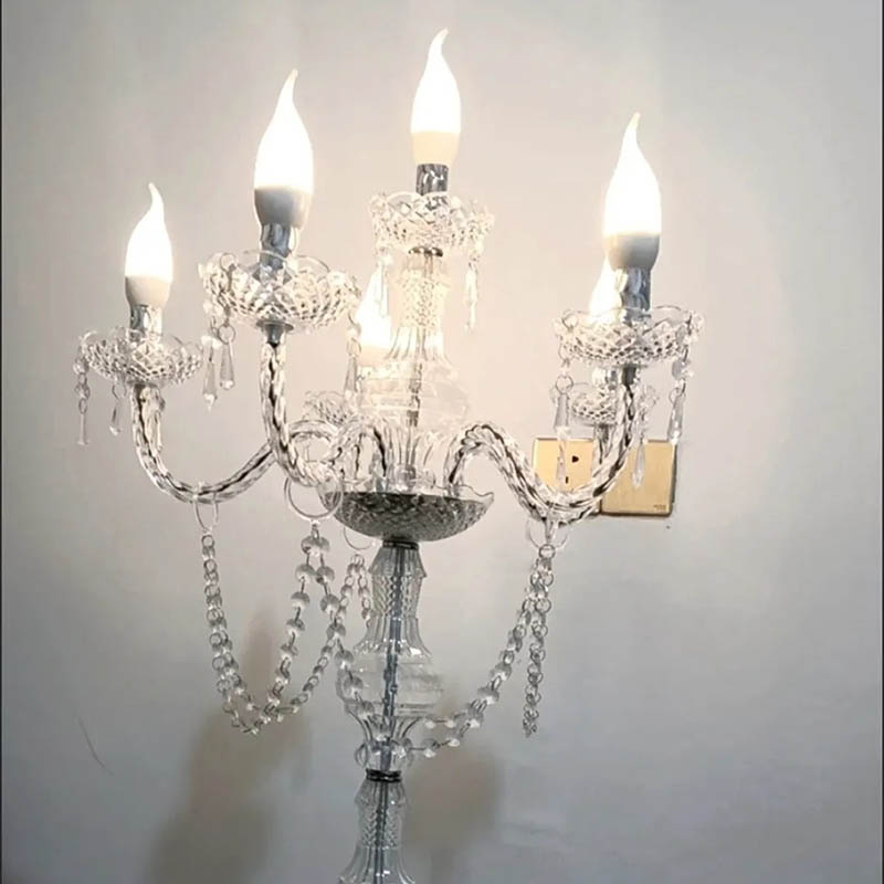 Candle Supplies Usa - โคมไฟเทียนหรูหราทันสมัย ของตกแต่งงานแต่งงาน โคมไฟตั้งโต๊ะสวยหรู ไฟเทียนห้องนั่งเล่น ของตกแต่งสวยงาม