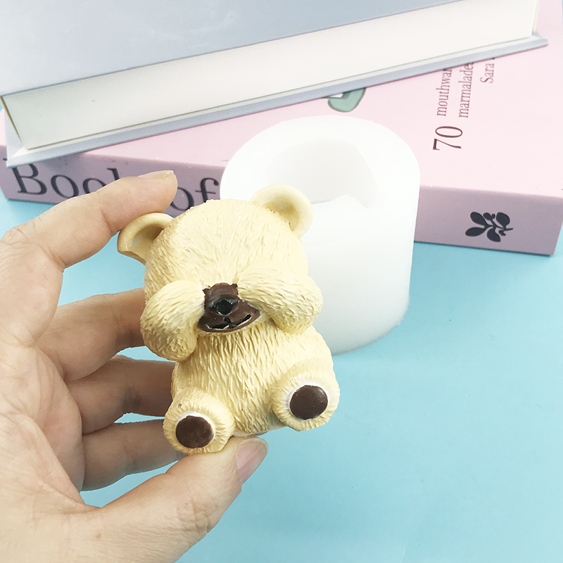 ปิดตาหมีน้อยแม่พิมพ์ซิลิโคน DI - Candle Supplies Eu บทวิจารณ์และราคา