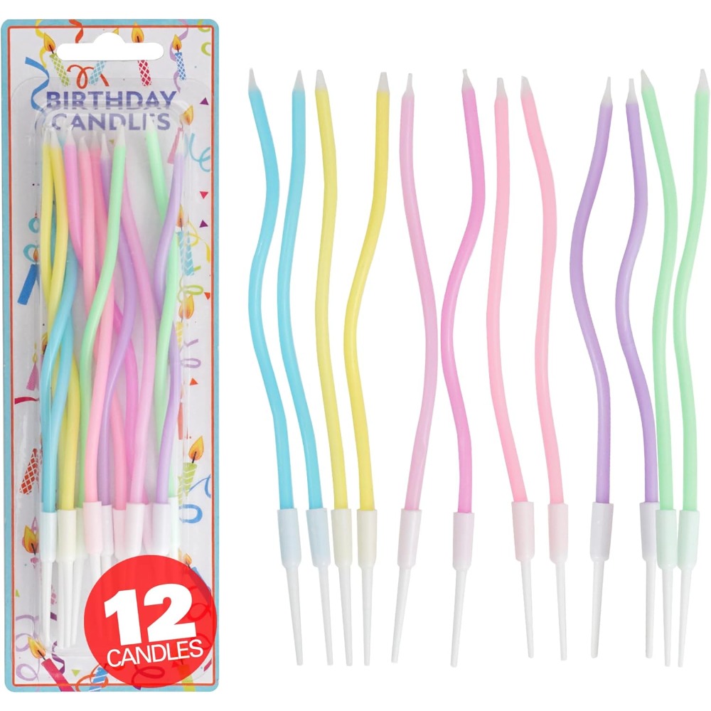 ชุดเทียนวันเกิดลายเกลียวสีรุ้ง - Candle Supplies Usa บทวิจารณ์และราคา