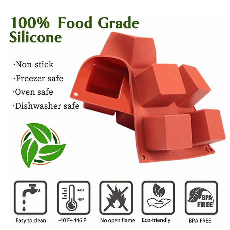 8 Cavity Square Mousse เค้กแม่ - Candle Supplies Eu บทวิจารณ์และราคา