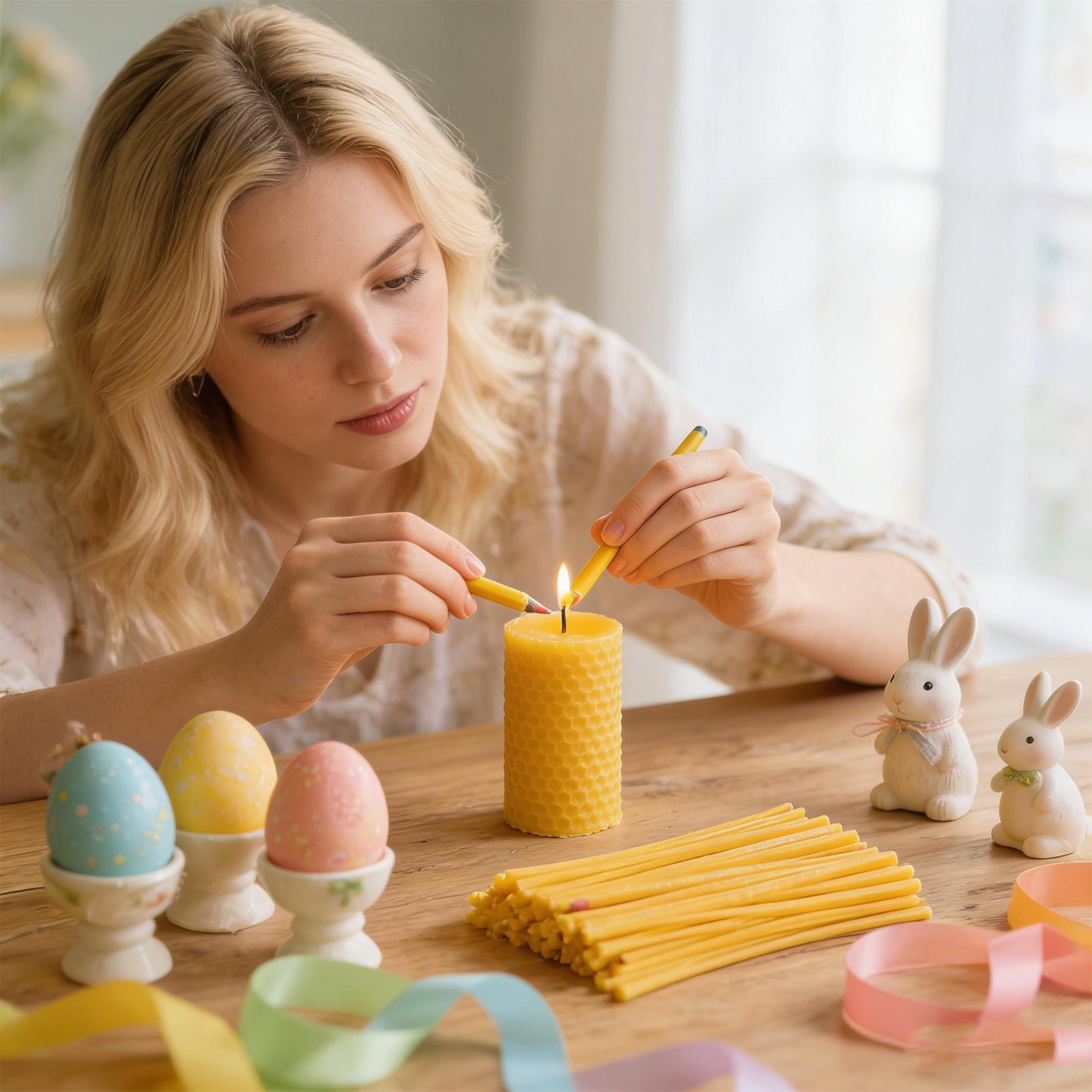 แท่งขี้ผึ้งตกแต่งไข่ 120 ชิ้น  - Candle Supplies Beeswax บทวิจารณ์และราคา
