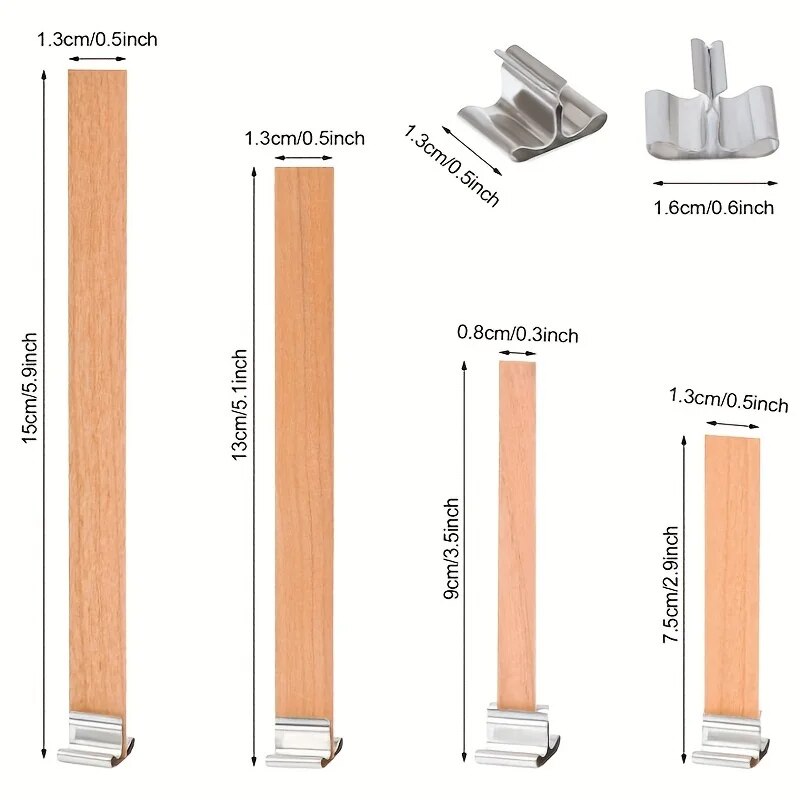 ไส้ตะเกียงไม้คุณภาพสูง30ชิ้นพร - Candle Supplies Beeswax บทวิจารณ์และราคา