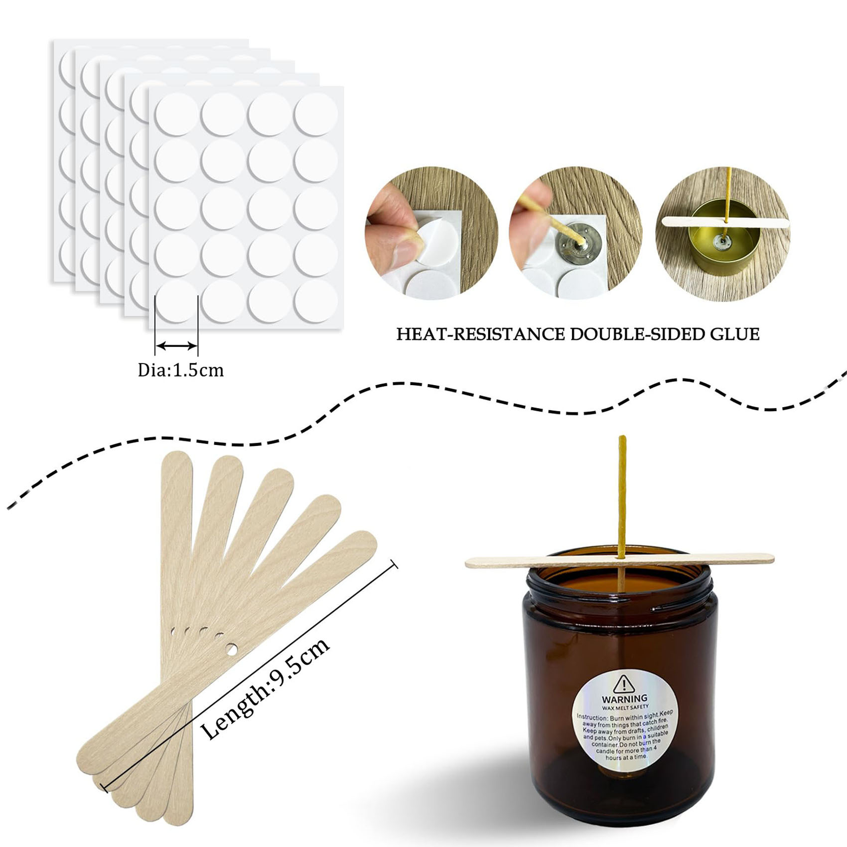 100Pcs ขี้ผึ้งเทียน 9-20 ซม.Pr - Candle Supplies Beeswax บทวิจารณ์และราคา