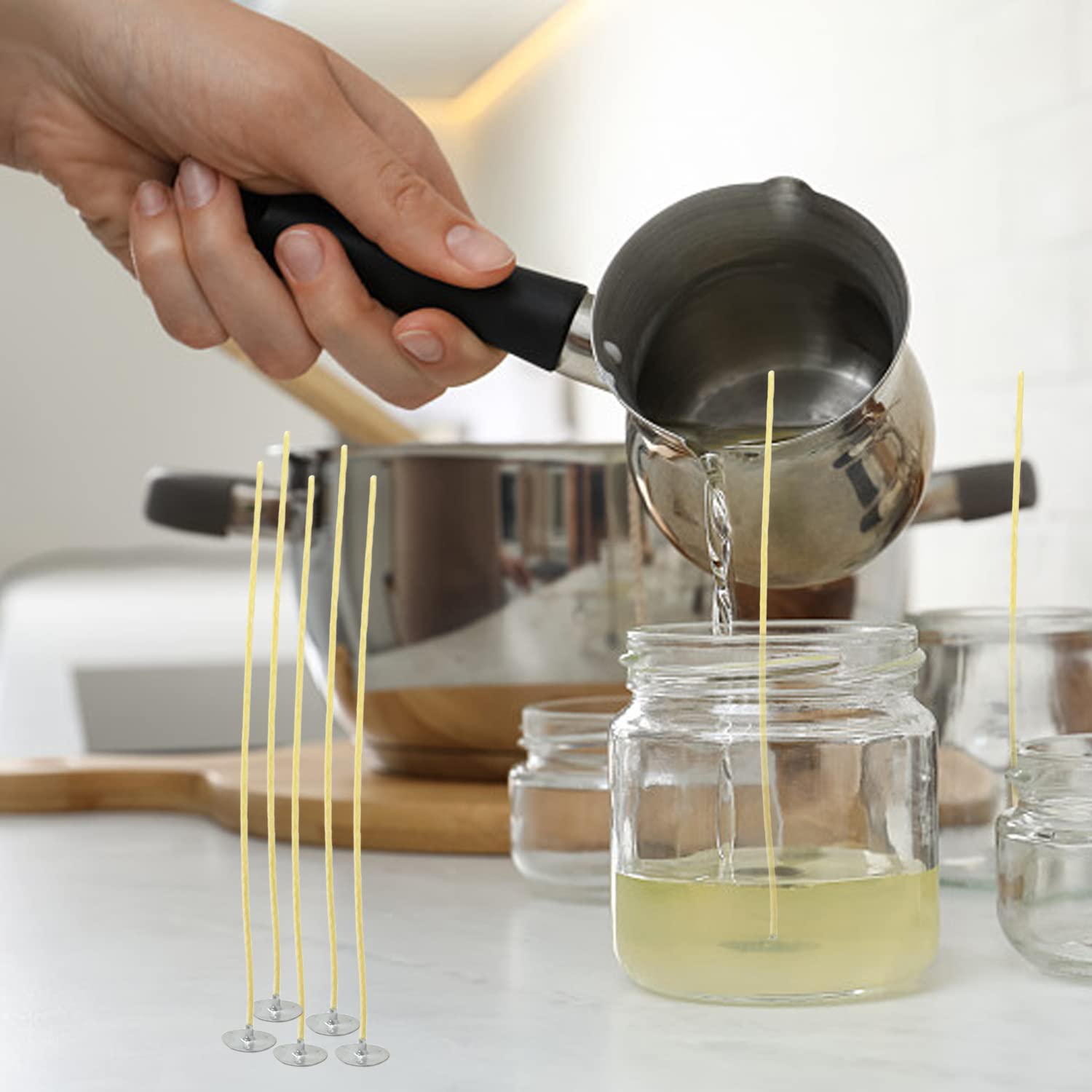 100Pcs ขี้ผึ้งเทียน 9-20 ซม.Pr - Candle Supplies Beeswax บทวิจารณ์และราคา