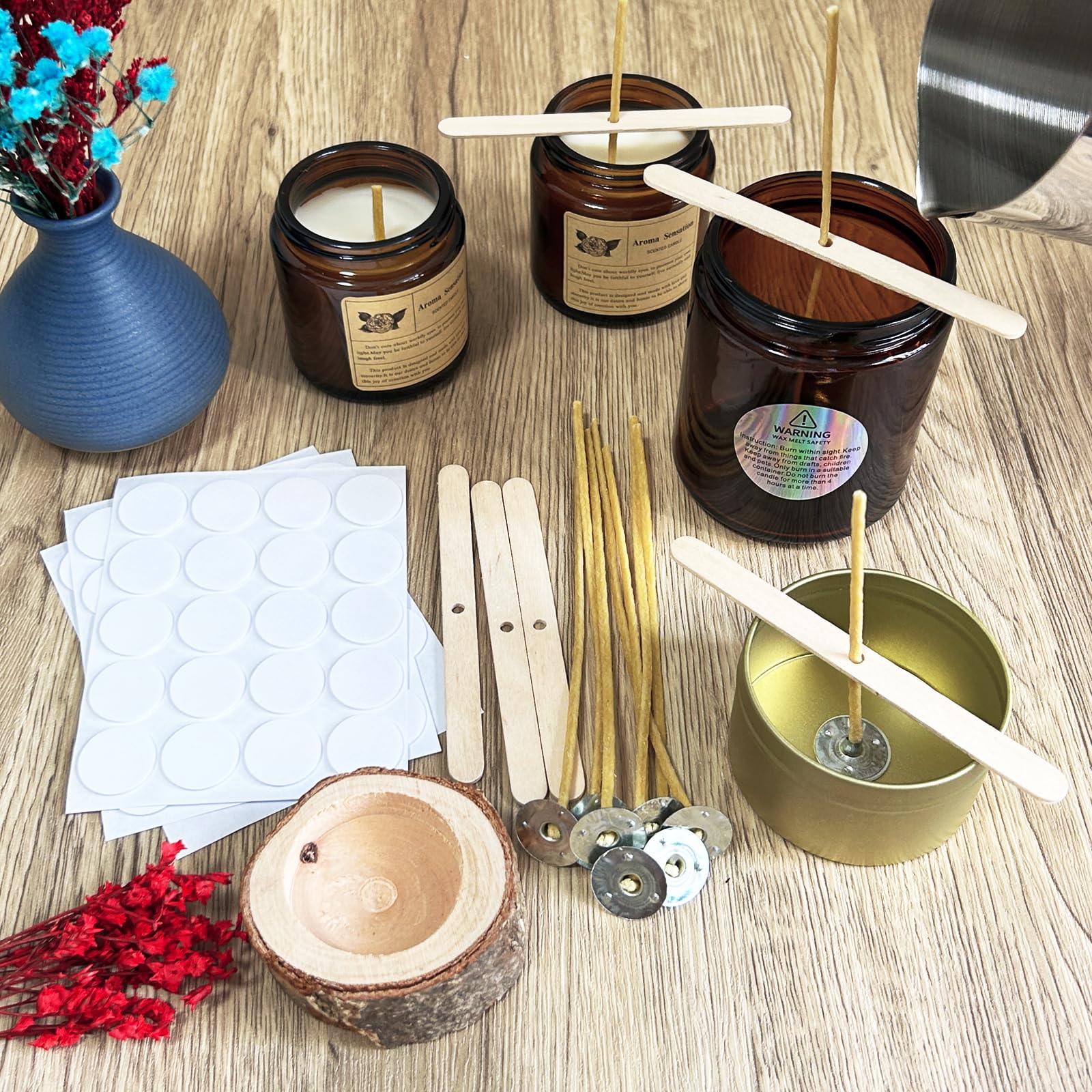 100Pcs ขี้ผึ้งเทียน 9-20 ซม.Pr - Candle Supplies Beeswax บทวิจารณ์และราคา